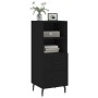 Sideboard aus schwarzem Sperrholz 34,5x34x90 cm von vidaXL, Sideboards - Ref: Foro24-828685, Preis: 56,86 €, Rabatt: %