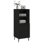 Sideboard aus schwarzem Sperrholz 34,5x34x90 cm von vidaXL, Sideboards - Ref: Foro24-828685, Preis: 50,66 €, Rabatt: %