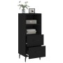 Sideboard aus schwarzem Sperrholz 34,5x34x90 cm von vidaXL, Sideboards - Ref: Foro24-828685, Preis: 56,86 €, Rabatt: %
