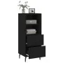 Sideboard aus schwarzem Sperrholz 34,5x34x90 cm von vidaXL, Sideboards - Ref: Foro24-828685, Preis: 50,66 €, Rabatt: %