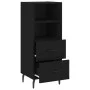 Sideboard aus schwarzem Sperrholz 34,5x34x90 cm von vidaXL, Sideboards - Ref: Foro24-828685, Preis: 50,66 €, Rabatt: %