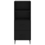 Aparador de madera contrachapada negro 34,5x34x90 cm de vidaXL, Aparadores - Ref: Foro24-828685, Precio: 56,86 €, Descuento: %