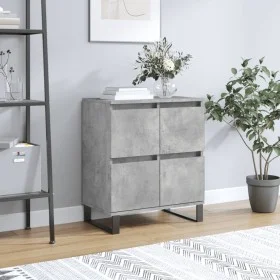 Betongraues Sperrholz-Sideboard 60x35x70 cm von vidaXL, Sideboards - Ref: Foro24-831224, Preis: 81,37 €, Rabatt: %
