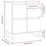 Betongraues Sperrholz-Sideboard 60x35x70 cm von vidaXL, Sideboards - Ref: Foro24-831224, Preis: 81,37 €, Rabatt: %