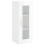 Glossy white wall cabinet 34.5x34x90 cm by vidaXL, Sideboards - Ref: Foro24-828902, Price: 45,15 €, Discount: %