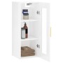 Armario de pared blanco brillante 34,5x34x90 cm de vidaXL, Aparadores - Ref: Foro24-828902, Precio: 45,15 €, Descuento: %