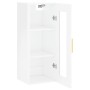 Glänzend weißer Wandschrank 34,5x34x90 cm von vidaXL, Sideboards - Ref: Foro24-828902, Preis: 45,21 €, Rabatt: %