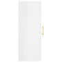 Glänzend weißer Wandschrank 34,5x34x90 cm von vidaXL, Sideboards - Ref: Foro24-828902, Preis: 45,21 €, Rabatt: %