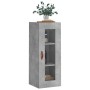 Armario de pared gris hormigón 34,5x34x90 cm de vidaXL, Aparadores - Ref: Foro24-828888, Precio: 37,29 €, Descuento: %