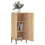 Aparador madera contrachapada color roble Sonoma 34,5x34x90 cm de vidaXL, Aparadores - Ref: Foro24-828551, Precio: 62,50 €, D...