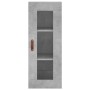 Armario de pared gris hormigón 34,5x34x90 cm de vidaXL, Aparadores - Ref: Foro24-828888, Precio: 37,29 €, Descuento: %