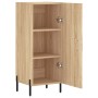 Aparador madera contrachapada color roble Sonoma 34,5x34x90 cm de vidaXL, Aparadores - Ref: Foro24-828551, Precio: 63,21 €, D...