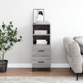 Sonoma graues Sideboard aus Holzwerkstoff, 34,5 x 34 x 90 cm von vidaXL, Sideboards - Ref: Foro24-828690, Preis: 56,57 €, Rab...
