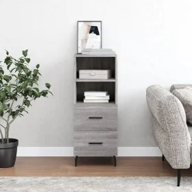Sonoma gray engineered wood sideboard 34.5x34x90 cm by vidaXL, Sideboards - Ref: Foro24-828690, Price: 50,41 €, Discount: %