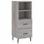 Aparador madera de ingeniería gris Sonoma 34,5x34x90 cm de vidaXL, Aparadores - Ref: Foro24-828690, Precio: 56,57 €, Descuent...