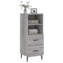 Aparador madera de ingeniería gris Sonoma 34,5x34x90 cm de vidaXL, Aparadores - Ref: Foro24-828690, Precio: 56,57 €, Descuent...