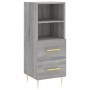 Sonoma Sideboard aus grauem Holzwerkstoff 34,5x34x90 cm von vidaXL, Sideboards - Ref: Foro24-828658, Preis: 53,12 €, Rabatt: %