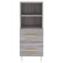 Sonoma Sideboard aus grauem Holzwerkstoff 34,5x34x90 cm von vidaXL, Sideboards - Ref: Foro24-828658, Preis: 53,12 €, Rabatt: %