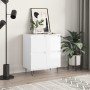 Hochglanzweißes Sperrholz-Sideboard 60x35x70 cm von vidaXL, Sideboards - Ref: Foro24-831214, Preis: 76,39 €, Rabatt: %