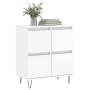 Hochglanzweißes Sperrholz-Sideboard 60x35x70 cm von vidaXL, Sideboards - Ref: Foro24-831214, Preis: 76,39 €, Rabatt: %