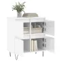Hochglanzweißes Sperrholz-Sideboard 60x35x70 cm von vidaXL, Sideboards - Ref: Foro24-831214, Preis: 75,35 €, Rabatt: %