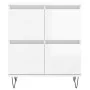 Hochglanzweißes Sperrholz-Sideboard 60x35x70 cm von vidaXL, Sideboards - Ref: Foro24-831214, Preis: 75,35 €, Rabatt: %