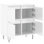 Hochglanzweißes Sperrholz-Sideboard 60x35x70 cm von vidaXL, Sideboards - Ref: Foro24-831214, Preis: 75,35 €, Rabatt: %