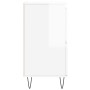 Hochglanzweißes Sperrholz-Sideboard 60x35x70 cm von vidaXL, Sideboards - Ref: Foro24-831214, Preis: 76,39 €, Rabatt: %