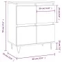 Hochglanzweißes Sperrholz-Sideboard 60x35x70 cm von vidaXL, Sideboards - Ref: Foro24-831214, Preis: 75,35 €, Rabatt: %