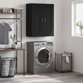 Black engineered wood wall cabinet 69.5x34x90 cm by vidaXL, Sideboards - Ref: Foro24-830389, Price: 88,43 €, Discount: %
