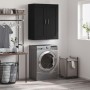 Black engineered wood wall cabinet 69.5x34x90 cm by vidaXL, Sideboards - Ref: Foro24-830389, Price: 88,33 €, Discount: %