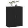 Schwarzer Wandschrank aus Holzwerkstoff, 69,5 x 34 x 90 cm von vidaXL, Sideboards - Ref: Foro24-830389, Preis: 88,43 €, Rabat...