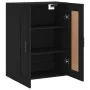Schwarzer Wandschrank aus Holzwerkstoff, 69,5 x 34 x 90 cm von vidaXL, Sideboards - Ref: Foro24-830389, Preis: 88,43 €, Rabat...