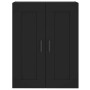 Black engineered wood wall cabinet 69.5x34x90 cm by vidaXL, Sideboards - Ref: Foro24-830389, Price: 88,33 €, Discount: %