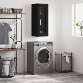 Black wall cabinet 34.5x34x90 cm by vidaXL, Sideboards - Ref: Foro24-828917, Price: 52,88 €, Discount: %