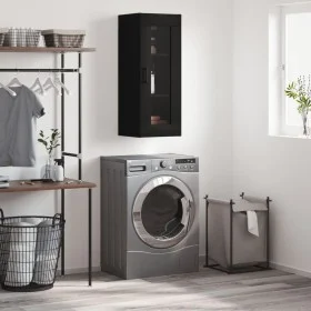 Black wall cabinet 34.5x34x90 cm by vidaXL, Sideboards - Ref: Foro24-828917, Price: 52,24 €, Discount: %