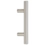 Tiradores para armarios 10 uds acero inoxidable plateado 64 mm