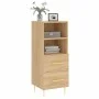 Aparador madera contrachapada color roble Sonoma 34,5x34x90 cm de vidaXL, Aparadores - Ref: Foro24-828655, Precio: 51,30 €, D...