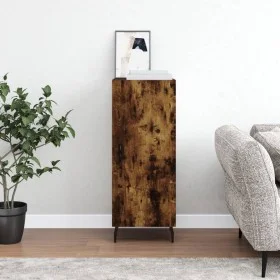 Sideboard aus geräuchertem Eichenholzwerkstoff, 34,5 x 34 x 90 cm von vidaXL, Sideboards - Ref: Foro24-828561, Preis: 74,43 €...