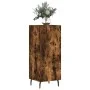 Aparador madera de ingeniería roble ahumado 34,5x34x90 cm de vidaXL, Aparadores - Ref: Foro24-828561, Precio: 74,43 €, Descue...
