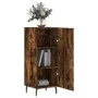 Aparador madera de ingeniería roble ahumado 34,5x34x90 cm de vidaXL, Aparadores - Ref: Foro24-828561, Precio: 74,43 €, Descue...