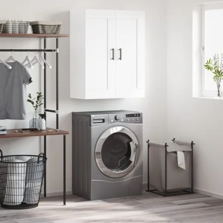 White engineered wood wall cabinet 69.5x34x90 cm by vidaXL, Sideboards - Ref: Foro24-830388, Price: 70,40 €, Discount: %