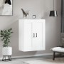 Weißer Wandschrank aus Holzwerkstoff, 69,5 x 34 x 90 cm von vidaXL, Sideboards - Ref: Foro24-830388, Preis: 71,58 €, Rabatt: %