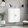 White engineered wood wall cabinet 69.5x34x90 cm by vidaXL, Sideboards - Ref: Foro24-830388, Price: 70,40 €, Discount: %