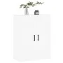 White engineered wood wall cabinet 69.5x34x90 cm by vidaXL, Sideboards - Ref: Foro24-830388, Price: 70,40 €, Discount: %
