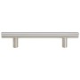 Tiradores para armarios 10 uds acero inoxidable plateado 96 mm