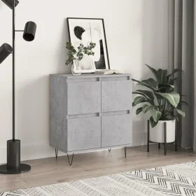 Aparador de madera contrachapada gris hormigón 60x35x70 cm de vidaXL, Aparadores - Ref: Foro24-831216, Precio: 63,46 €, Descu...