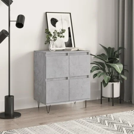 Concrete gray plywood sideboard 60x35x70 cm by vidaXL, Sideboards - Ref: Foro24-831216, Price: 63,46 €, Discount: %