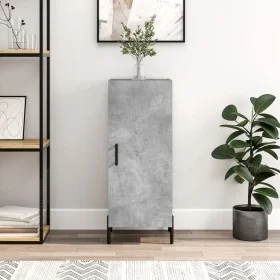 Concrete gray plywood sideboard 34.5x34x90 cm by vidaXL, Sideboards - Ref: Foro24-828552, Price: 62,39 €, Discount: %