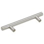 Tiradores para armarios 10 uds acero inoxidable plateado 96 mm